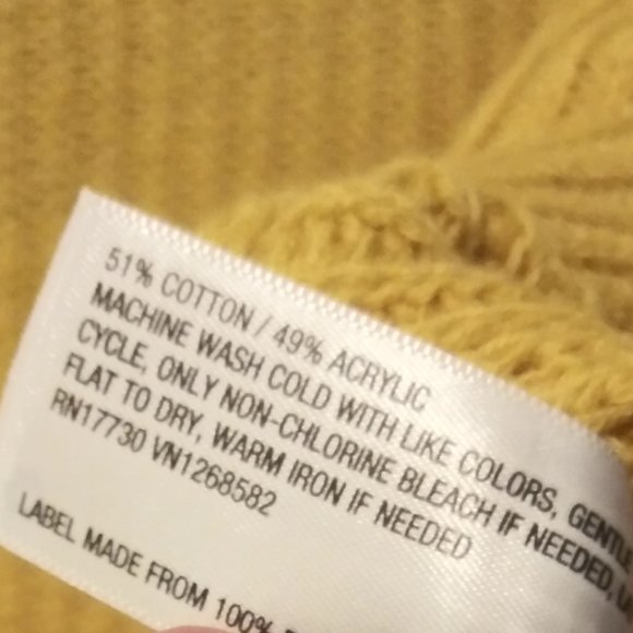 Wild Fable mustard yellow fall cropped sweater - Picture 5 of 9